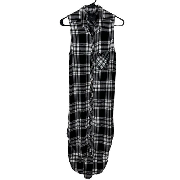 Rails Button Jordyn Sleeveless Front Side Split Long Tunic Women’s Small - Picture 2 of 16